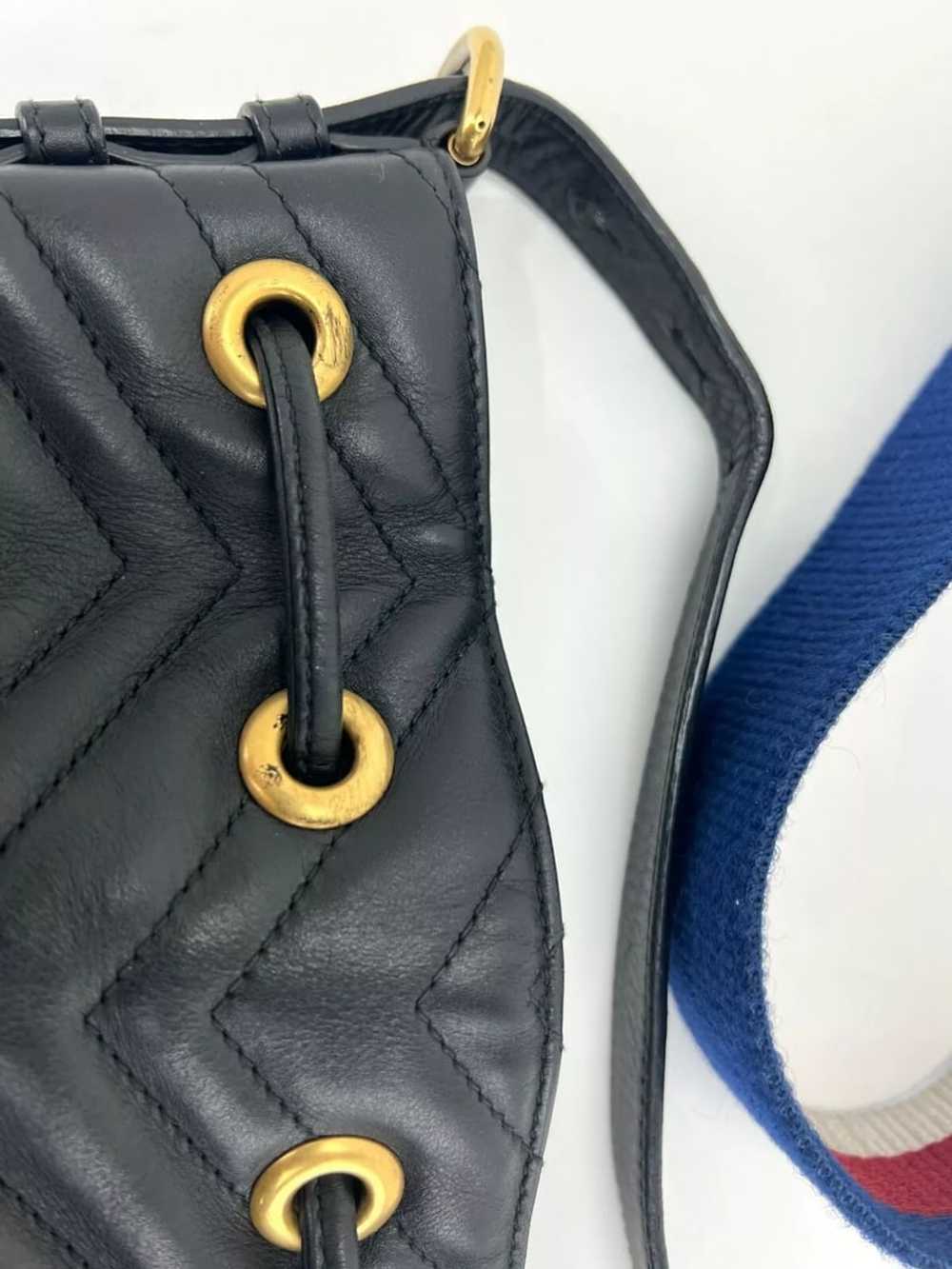 Gucci Handbag Sylvie Web GG Marmont Black Leather… - image 12