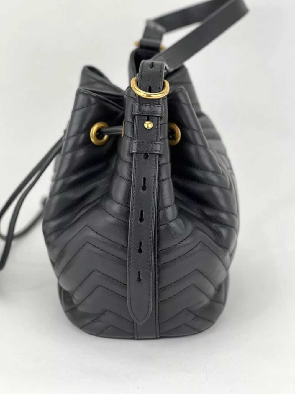 Gucci Handbag Sylvie Web GG Marmont Black Leather… - image 4