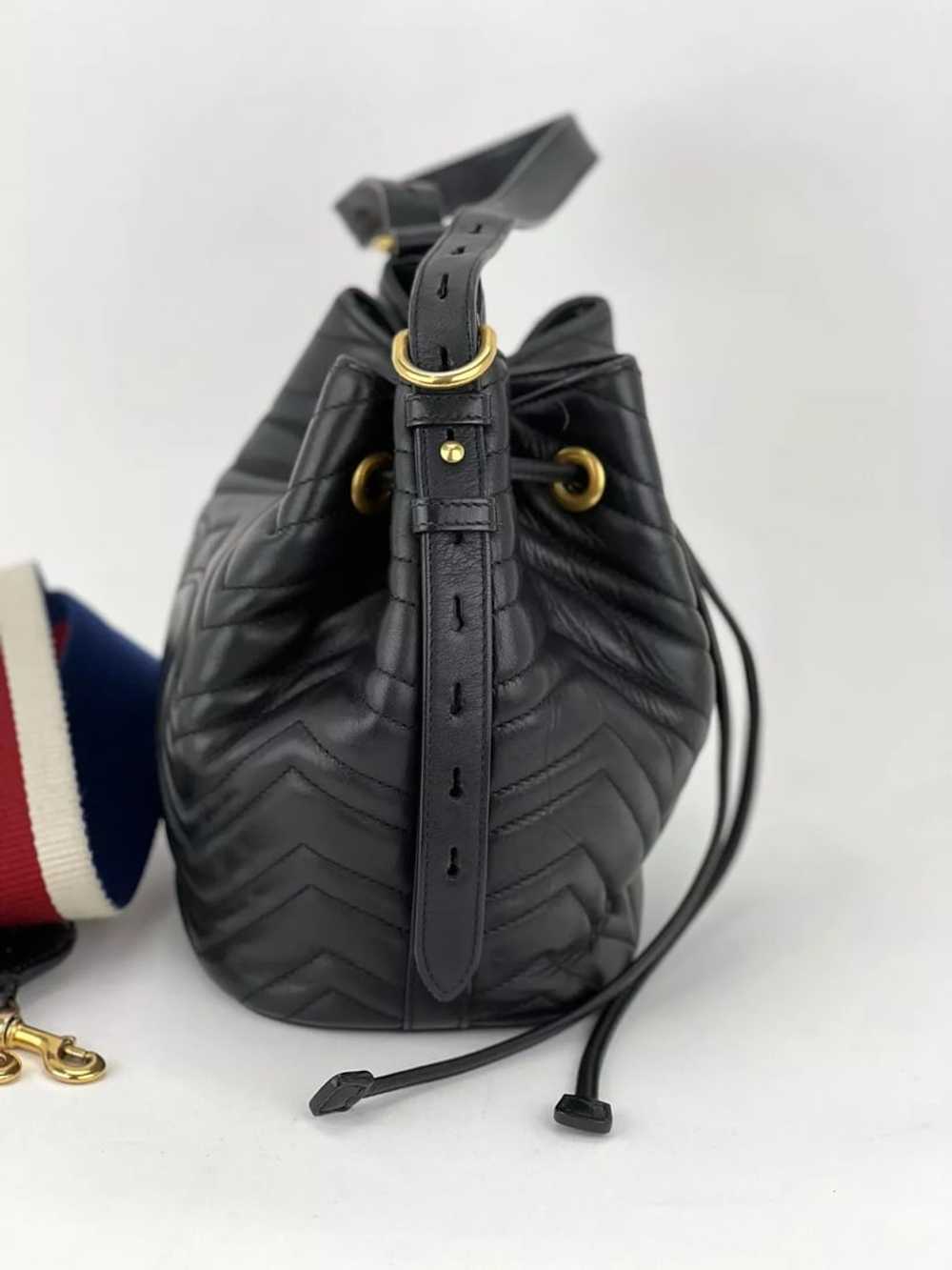 Gucci Handbag Sylvie Web GG Marmont Black Leather… - image 5