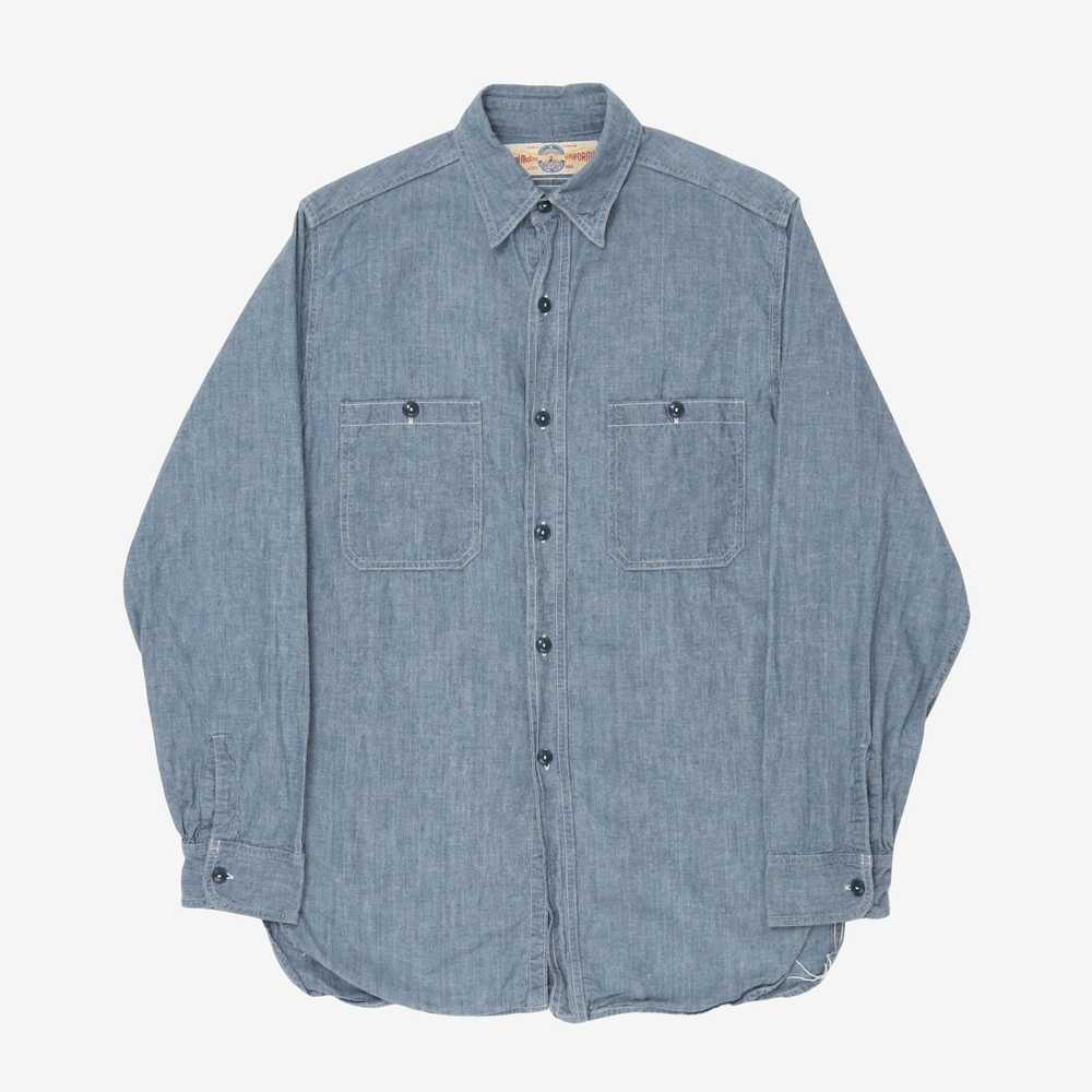 The Real McCoys USN Chambray Work Shirt - image 1