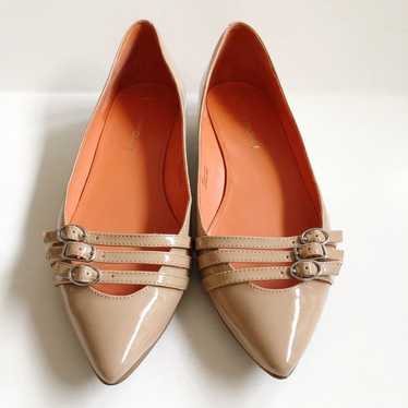 VIA SPIGA Patent Leather Nude Flats 8