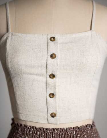 Sozy Linen Jackie Crop Tank