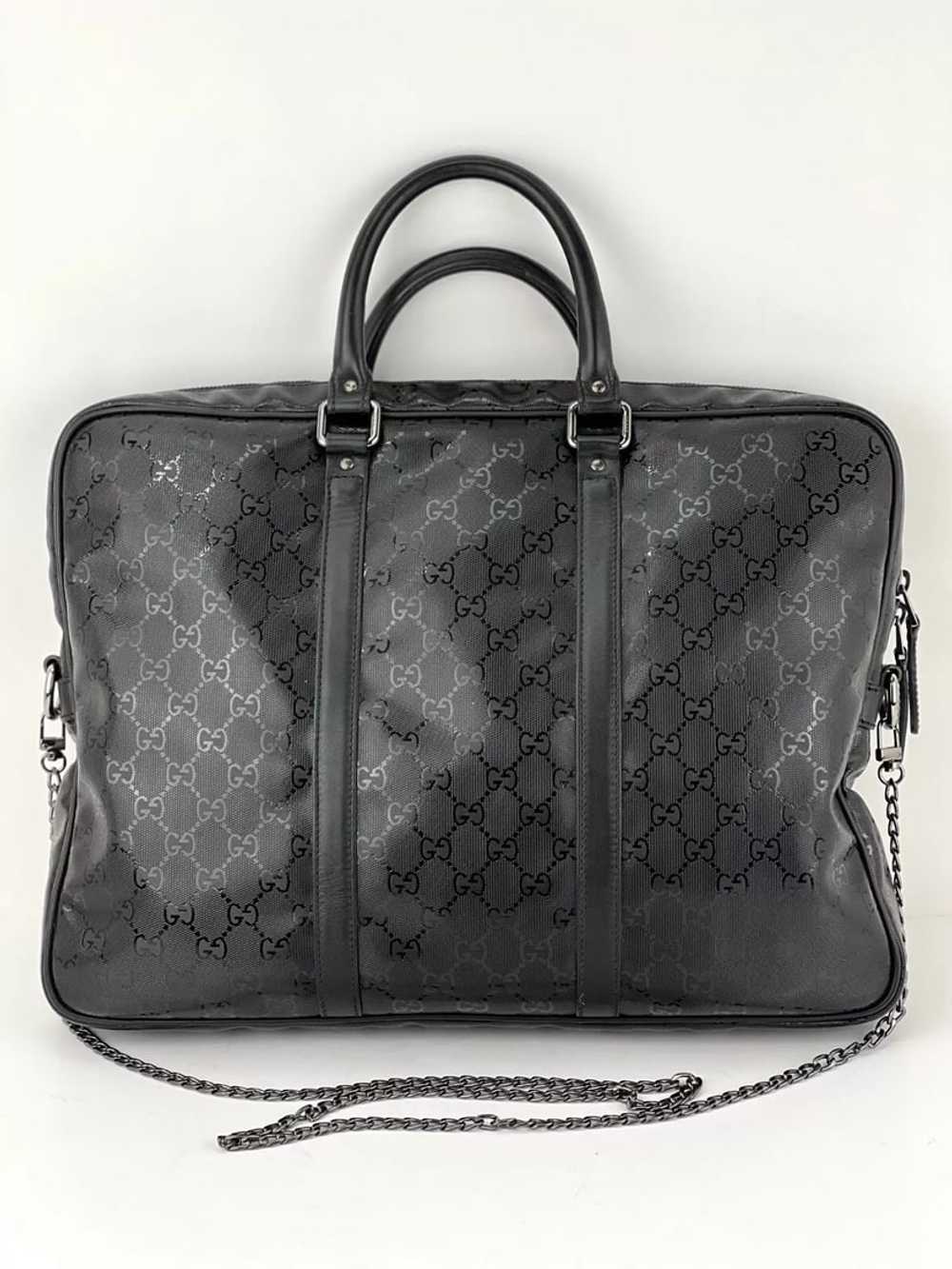 Gucci GG Imprime Coated Canvas Black Monogram Bus… - image 2