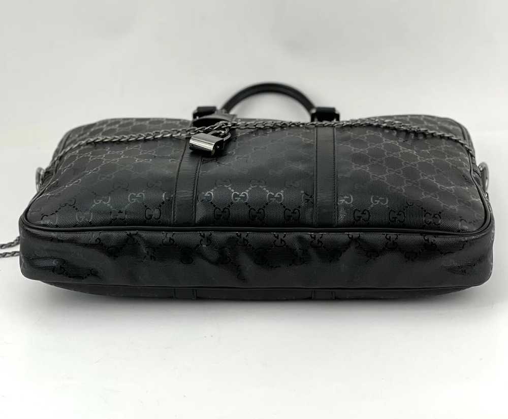 Gucci GG Imprime Coated Canvas Black Monogram Bus… - image 7