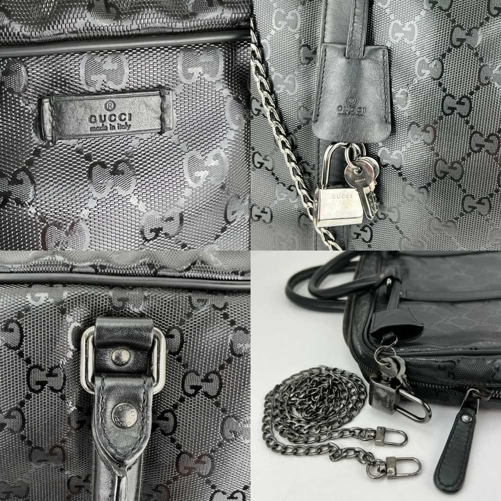 Gucci GG Imprime Coated Canvas Black Monogram Bus… - image 8