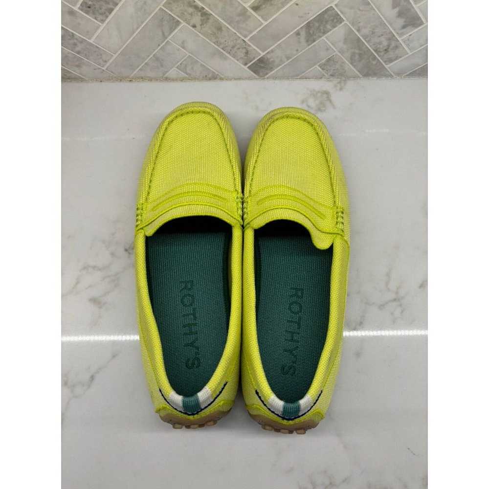 Rothys The Driver Simon Yellow Slip On Loafer Fla… - image 4