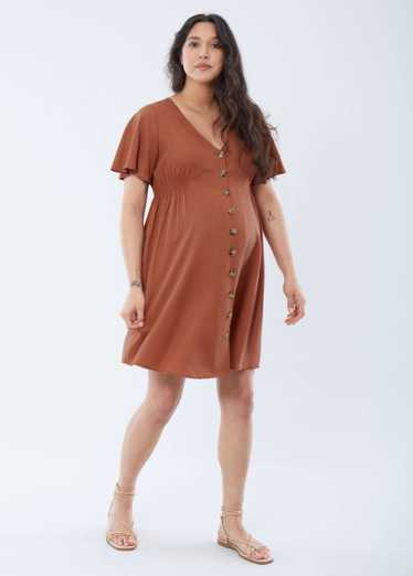 Ingrid+Isabel Flutter Sleeve Maternity Dress