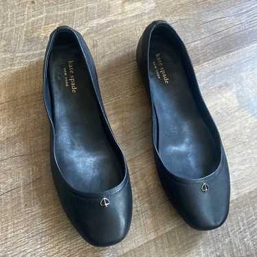 Kate Spade Nora Ballet Flats Black Leather Size 8 - image 1