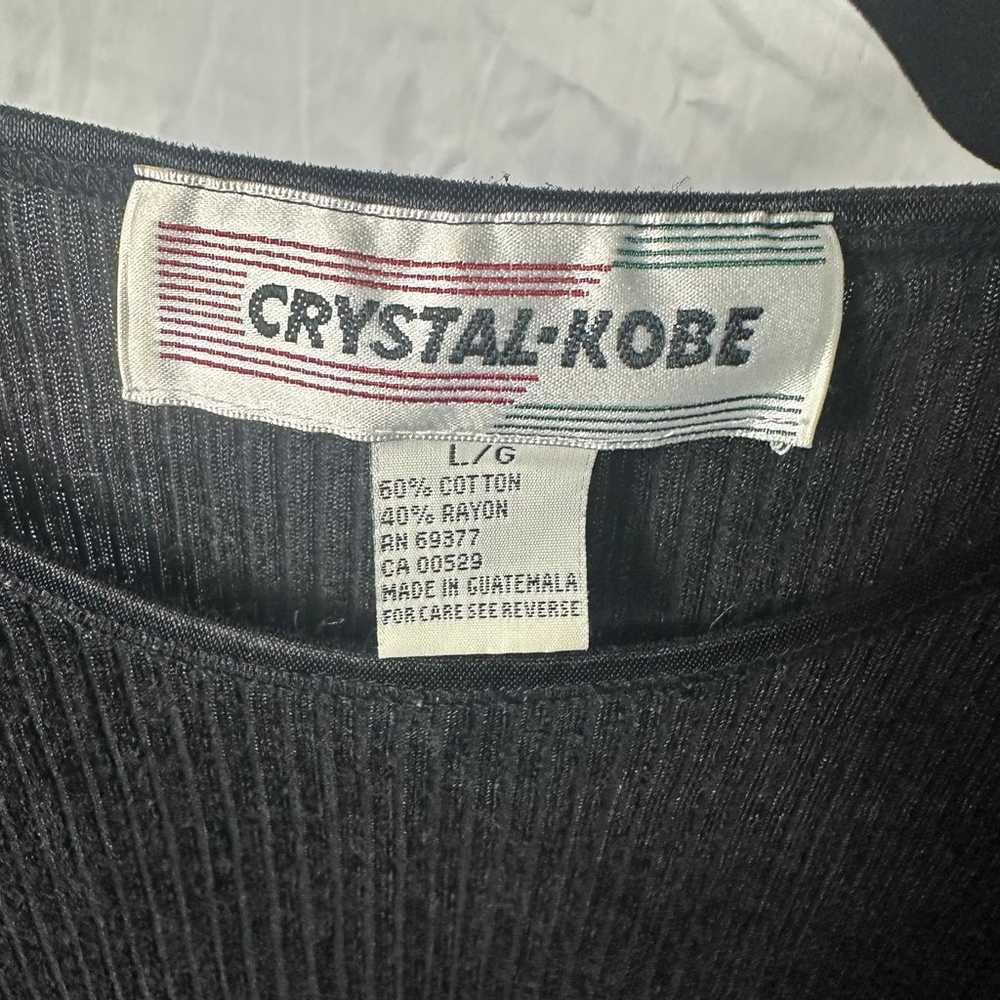 Vintage Crystal Kobe Ribbed Tee - image 2