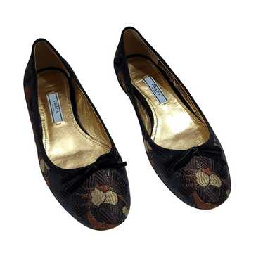 Prada Brocade Ballet Flats