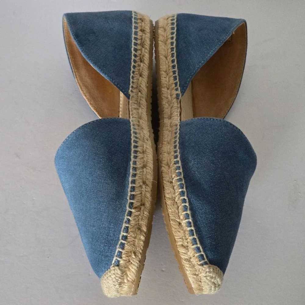 Jimmy Choo Dreya Denim Leather d'Orsay Espadrille… - image 4