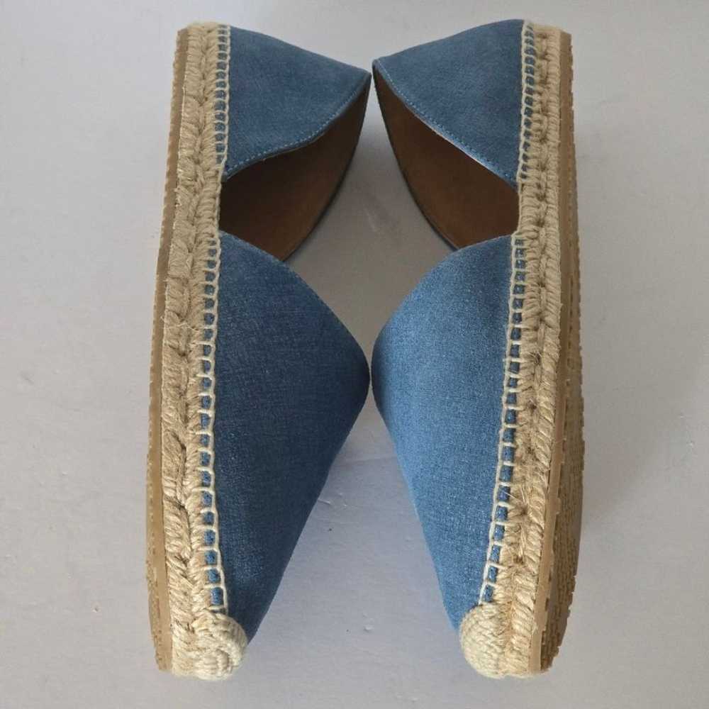 Jimmy Choo Dreya Denim Leather d'Orsay Espadrille… - image 5