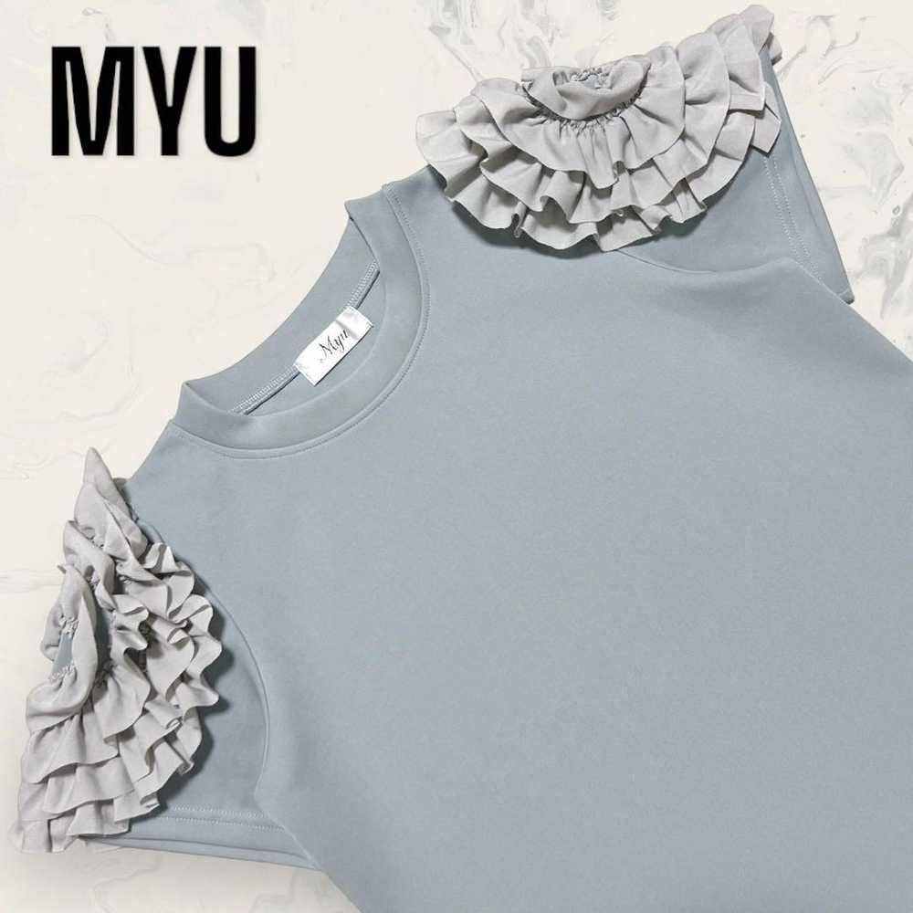 【Unused】Myu Flower Frill Sleeve Delicate-Looking … - image 4