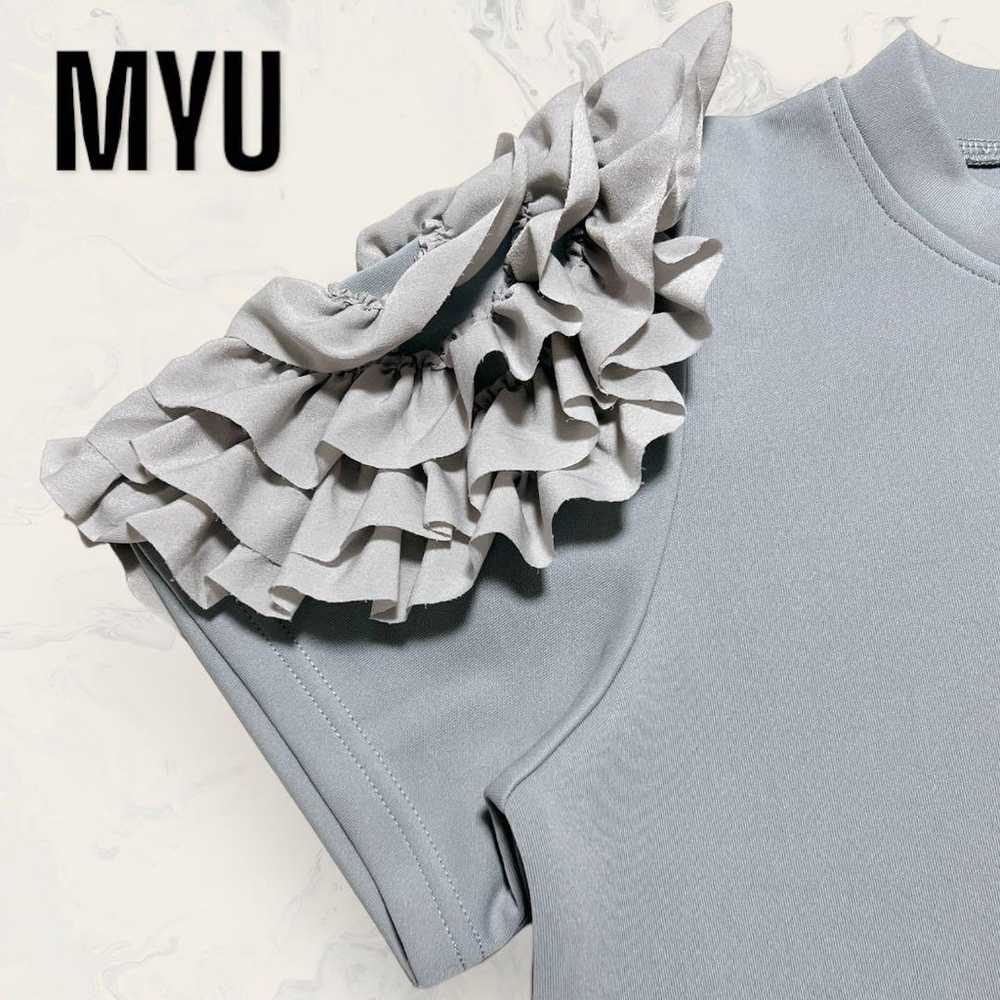 【Unused】Myu Flower Frill Sleeve Delicate-Looking … - image 5