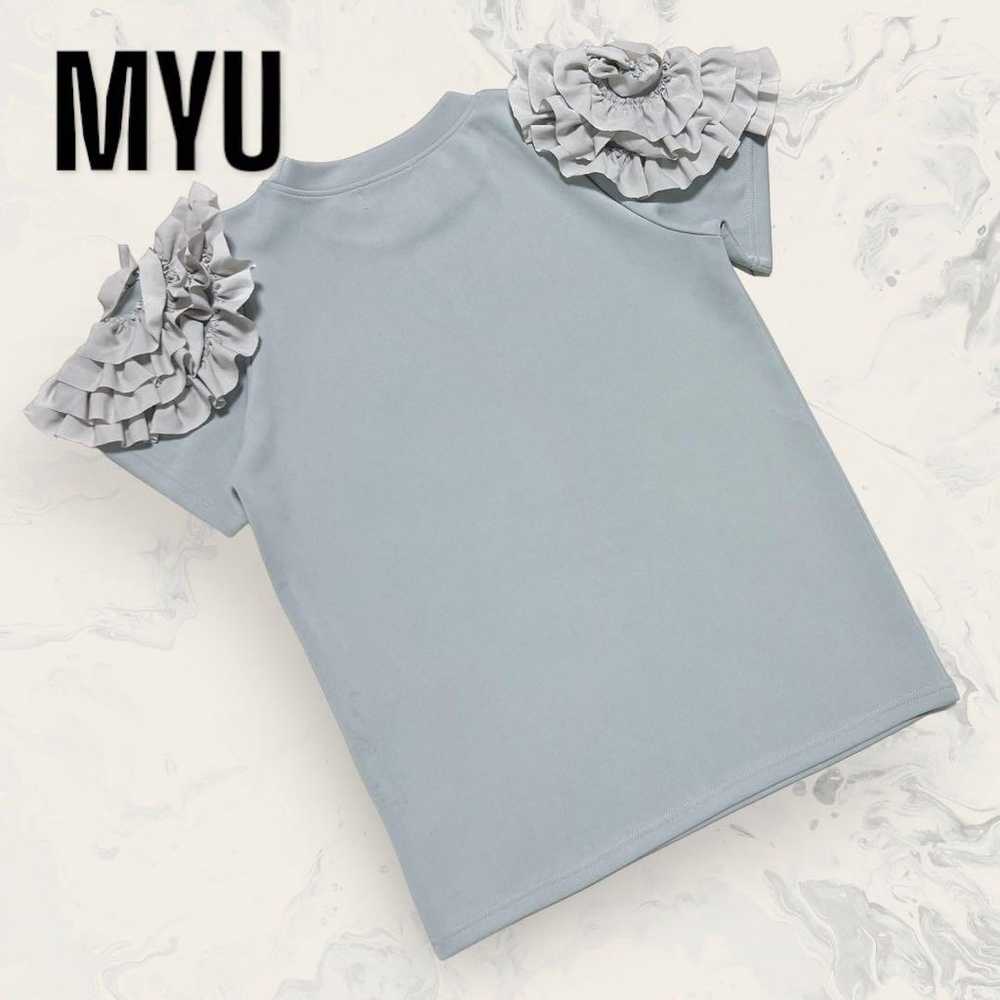 【Unused】Myu Flower Frill Sleeve Delicate-Looking … - image 6