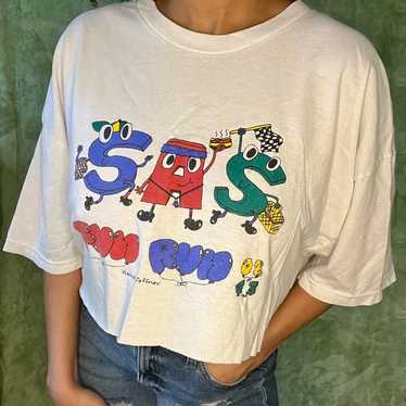 Vintage 2003 SAS Fun Run Crop Top