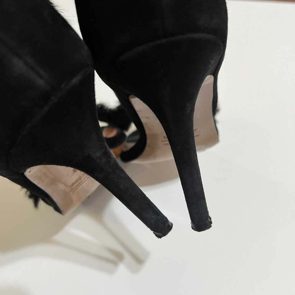 & Other Stories Black Fuzzy Strappy Heels Womens … - image 7