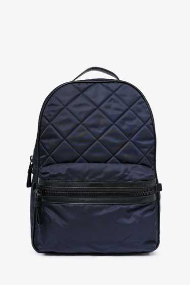 Moncler Navy/Black Nylon/Leather Quilted Backpack - image 1