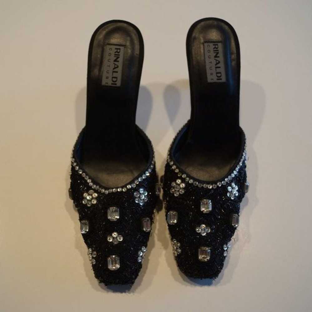 Rinaldi Couture Embroidered Women Shoes - Size 38. - image 1