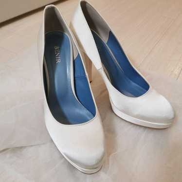 BENIR White Satin High Heels Size 37 - image 1