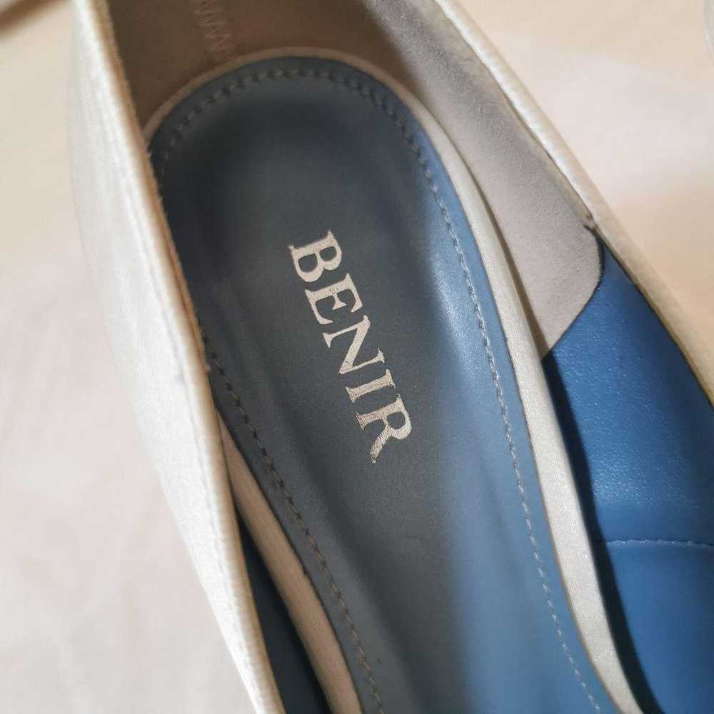 BENIR White Satin High Heels Size 37 - image 2