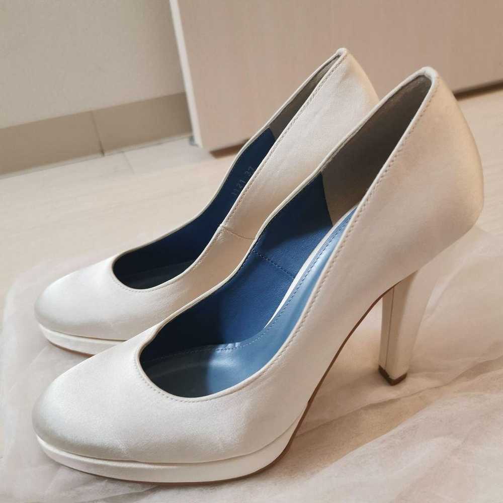 BENIR White Satin High Heels Size 37 - image 6