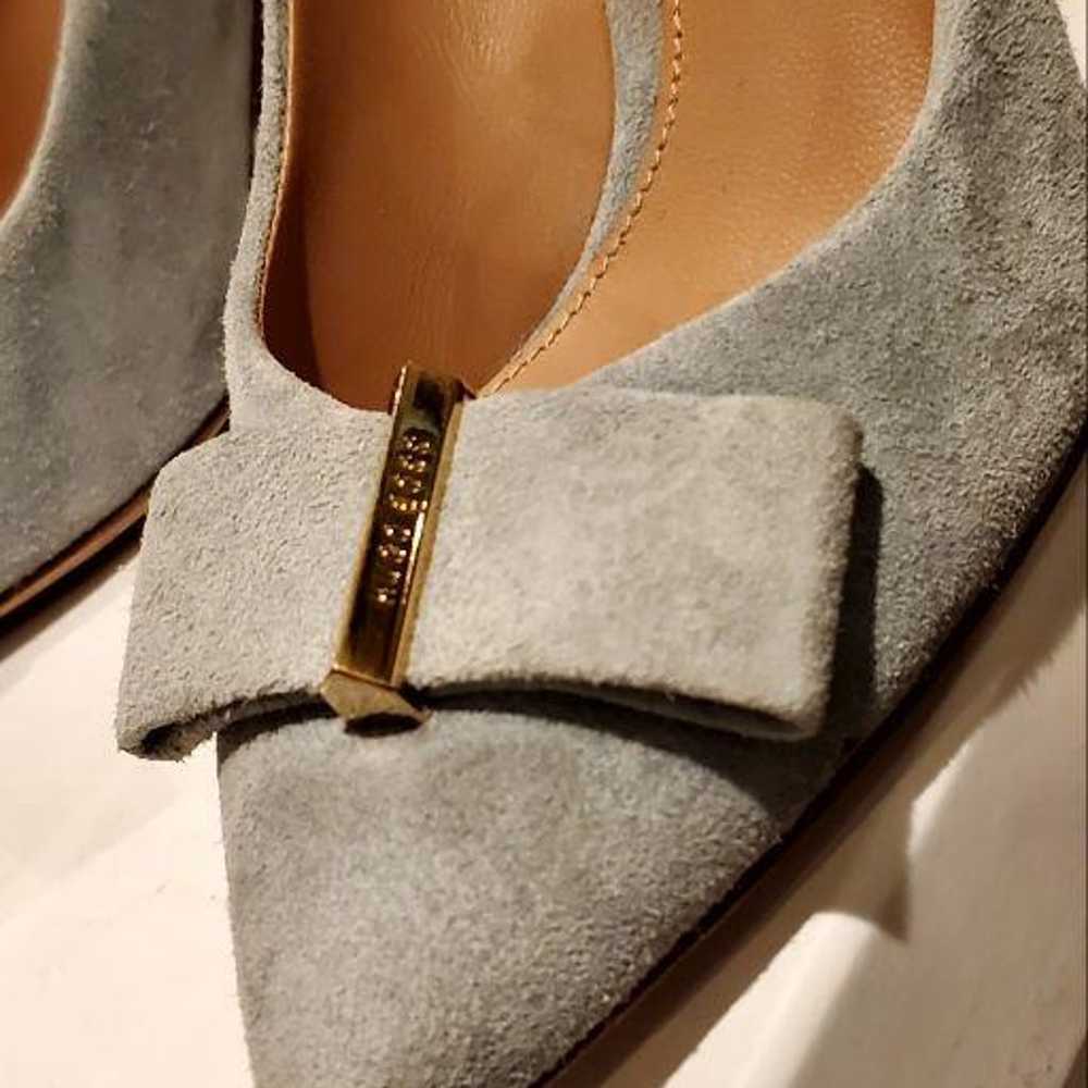 HUGO BOSS Light Gray Suede Pointed Toe High Heels… - image 4