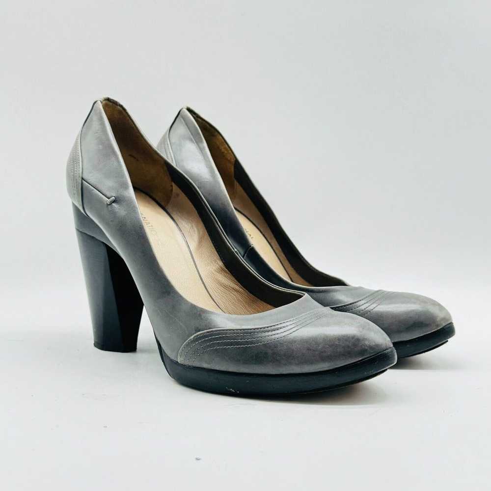 Costume National Womens 39 US 8.5 Gray Leather Pl… - image 3