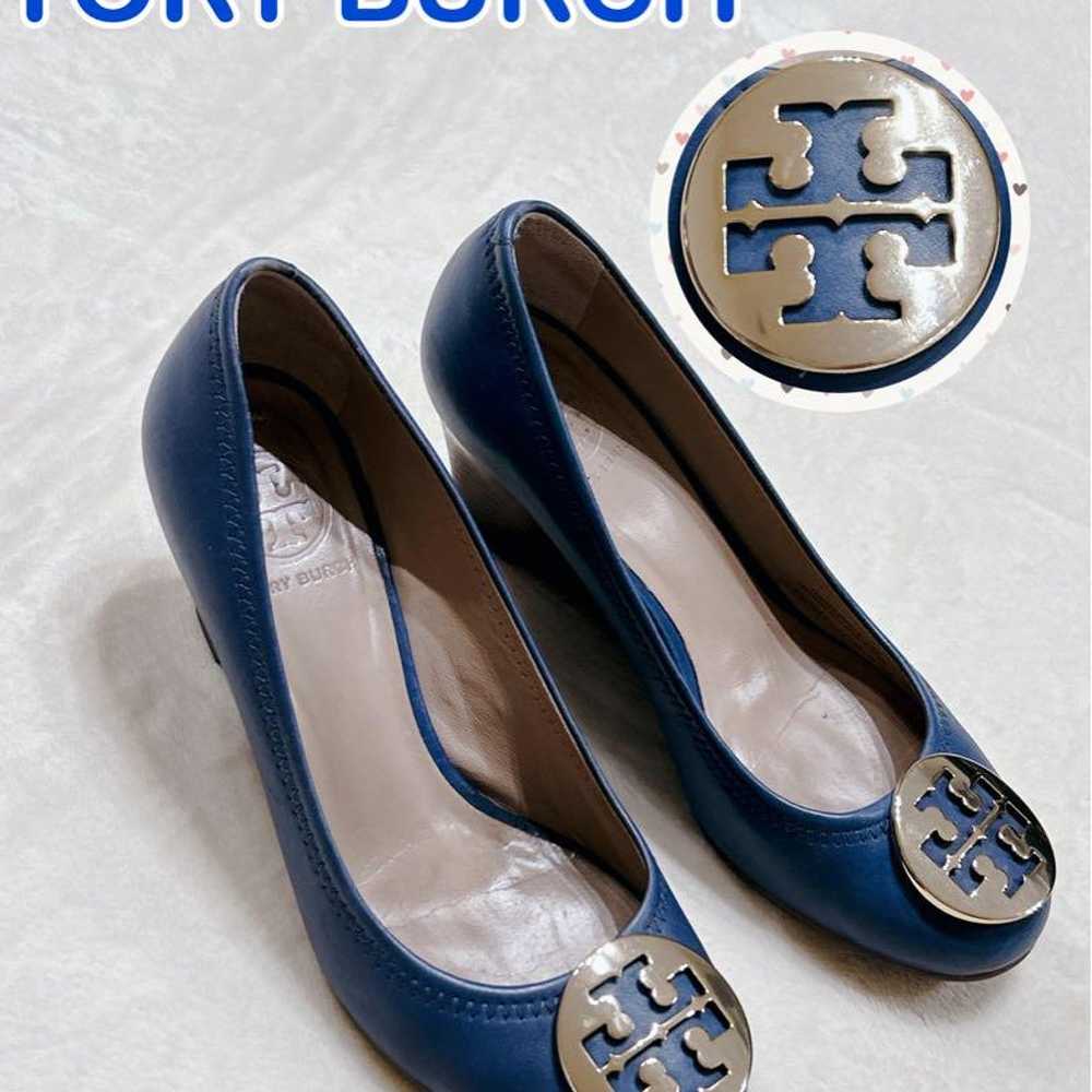 Tory Burch popular model leather wedge sole pumps… - image 1