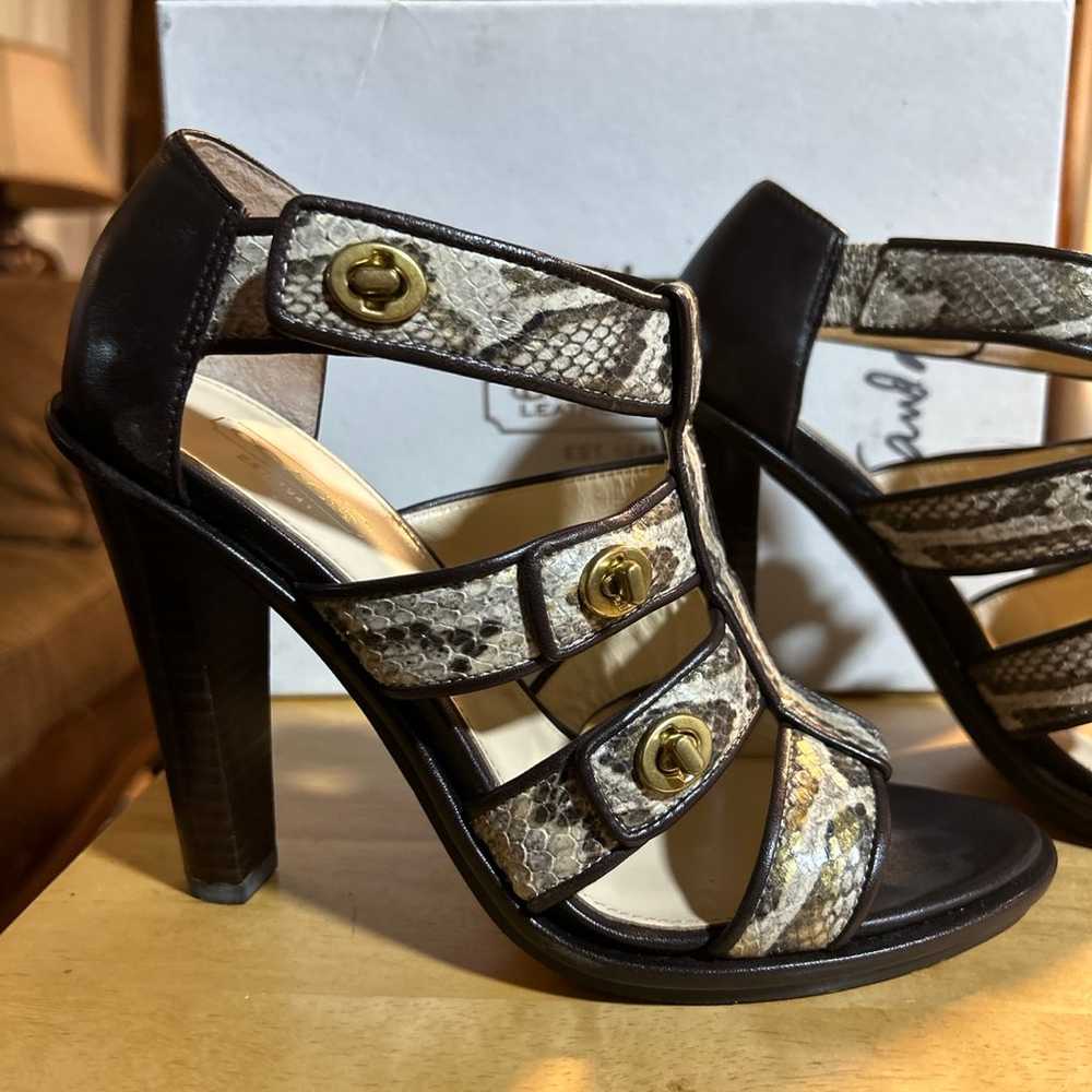 Coach high heel sandals - like new with box - image 3