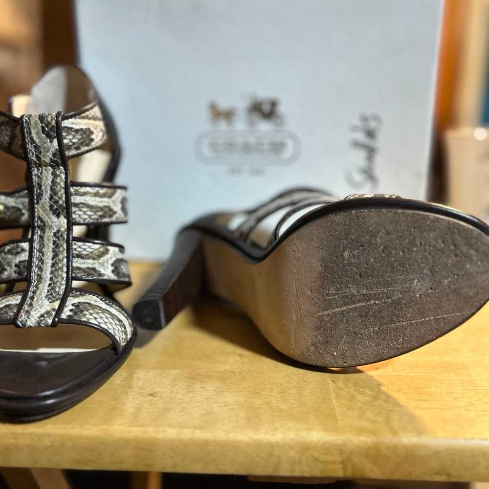 Coach high heel sandals - like new with box - image 5