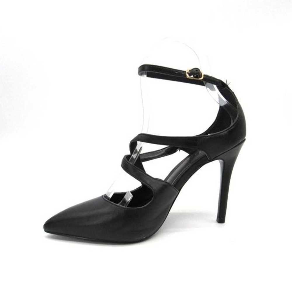 CHARLES DAVID POINTED TOE HEELS IN BLACK SZ 6 1/2 - image 5