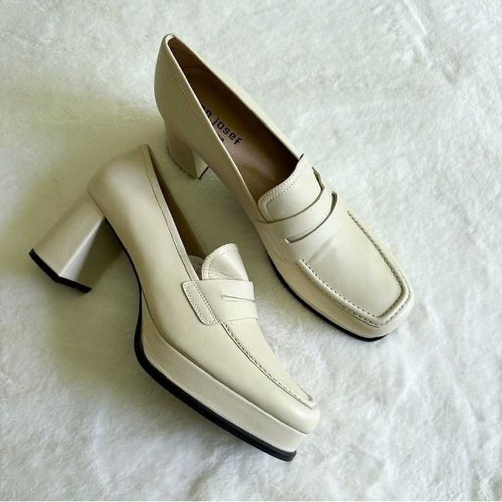 Jon Josef Belen Penny Loafer Pump White Women's S… - image 1