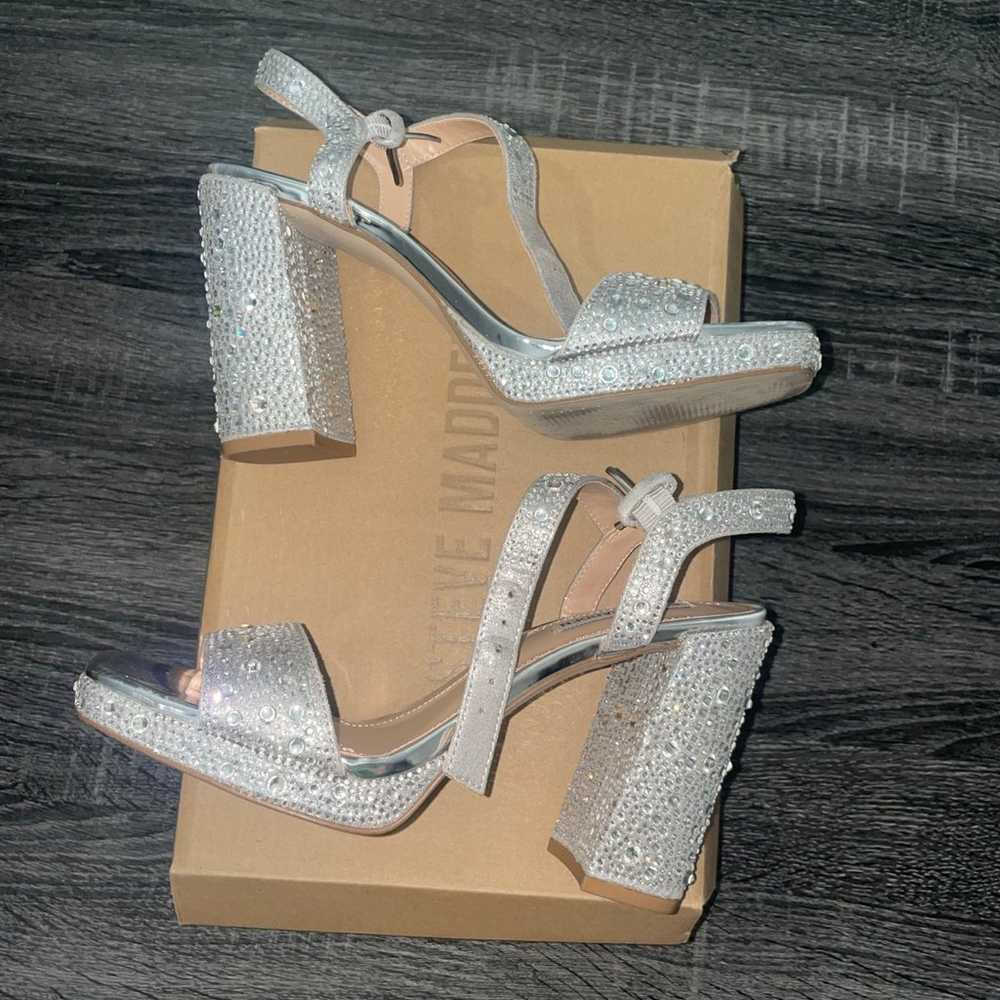 STEVE MADDEN Celeste rhinestone heels size 8 - image 4