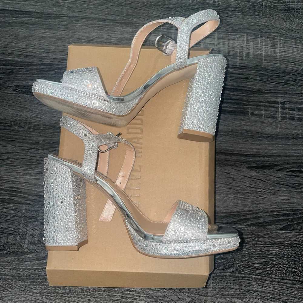 STEVE MADDEN Celeste rhinestone heels size 8 - image 5