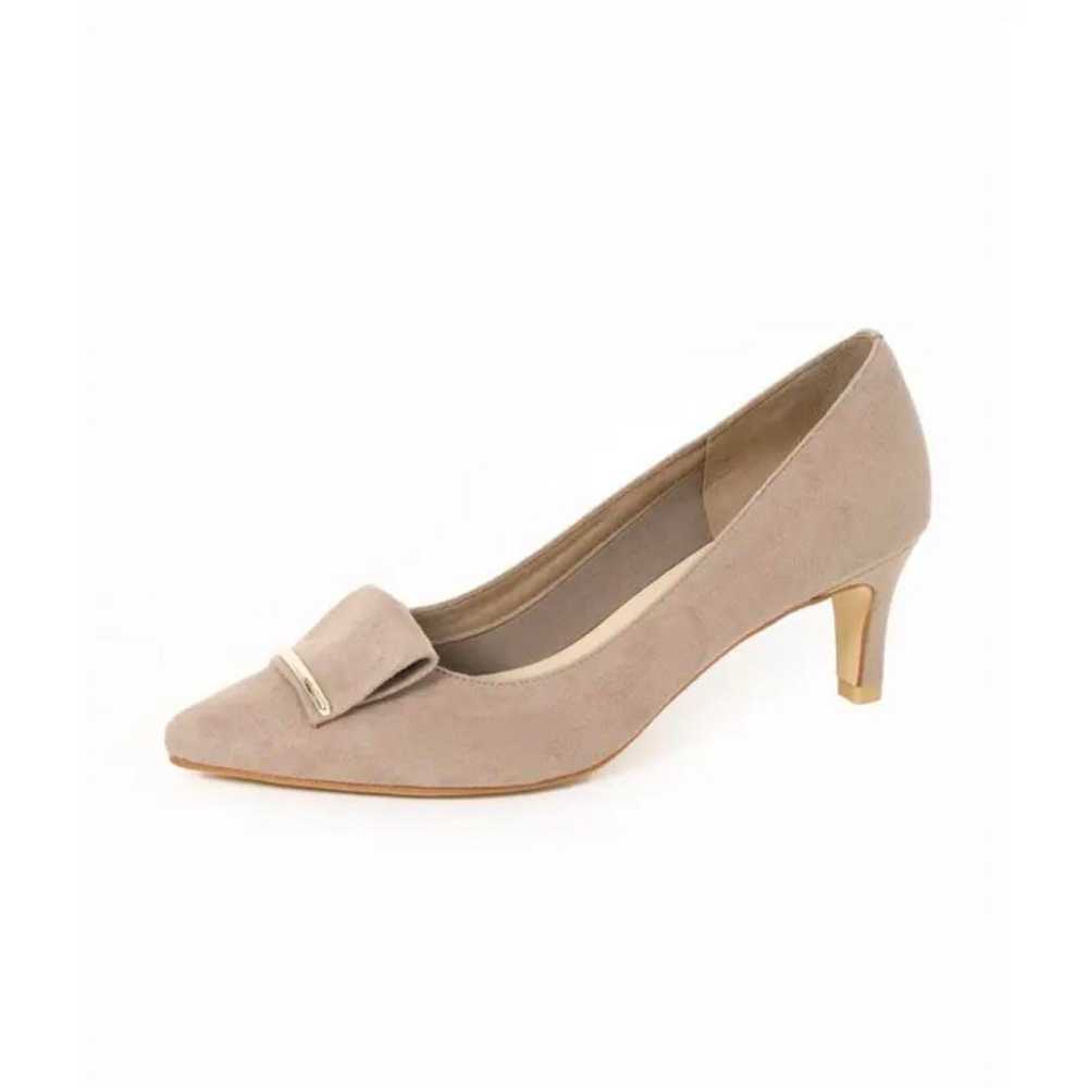 Lutalon Pointed Plate Pumps Beige 23.0cm - image 5