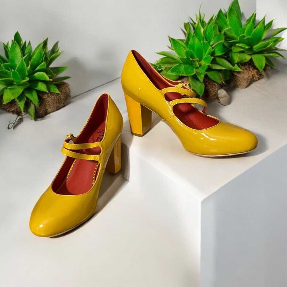 Dancing Days By Banned Pumps Heels Yellow Sz 39 - image 1