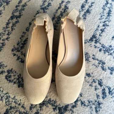 Everlane Day Heel Suede Cream