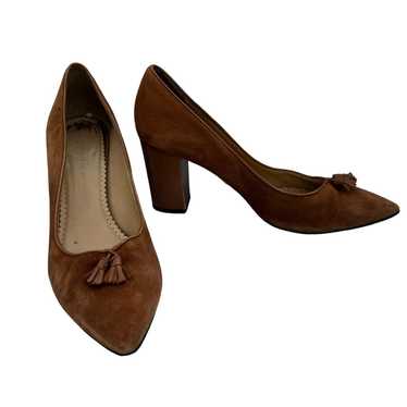 Charlotte Olympia Brown Suede Tasseled Pointed Toe