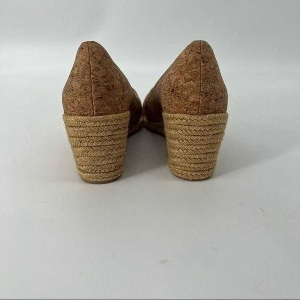 Jack Rogers Tan Palmer Cork Espadrille Wedges NWOT - image 4