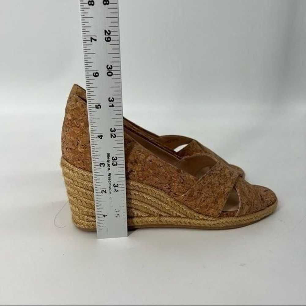 Jack Rogers Tan Palmer Cork Espadrille Wedges NWOT - image 5