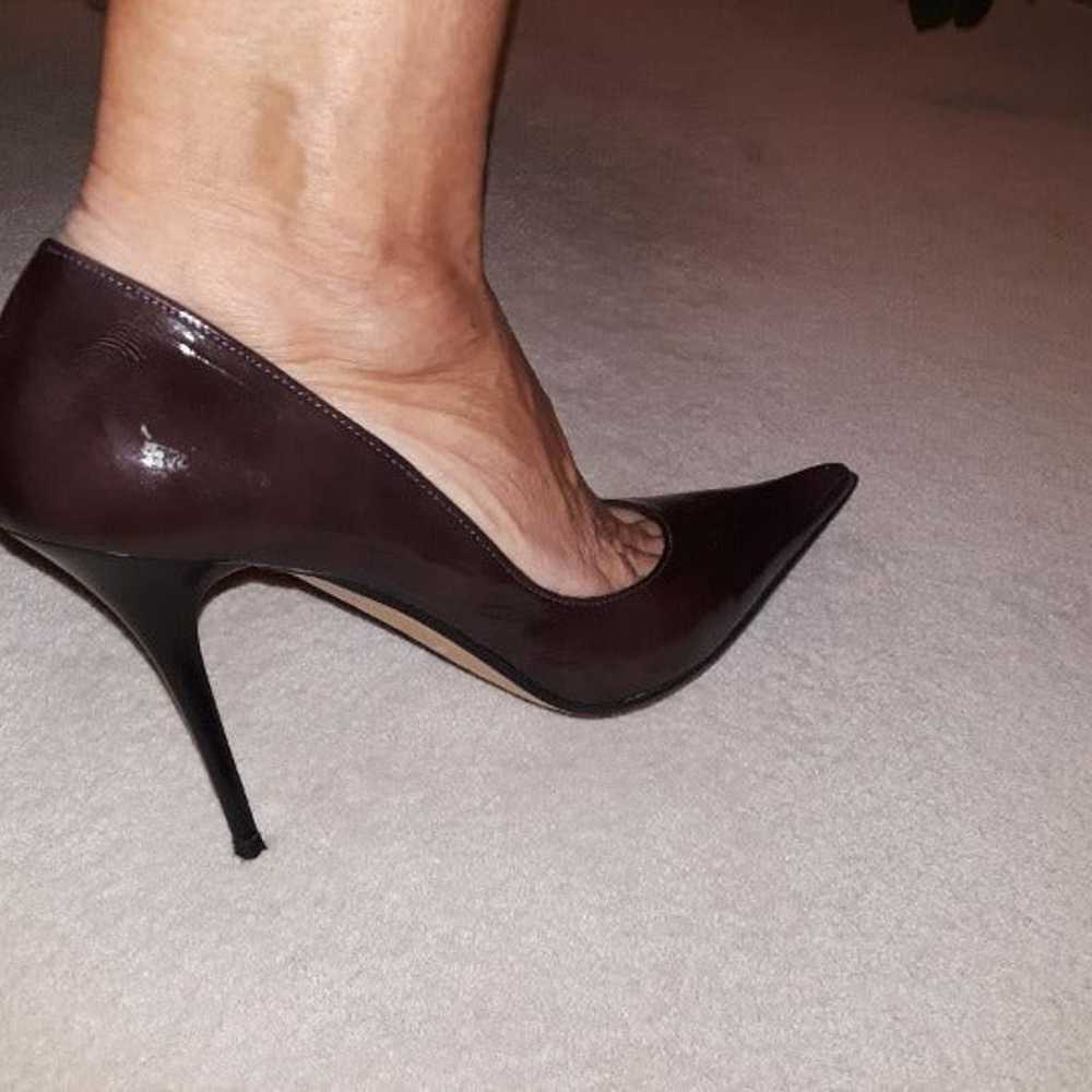 ITALIAN STILETTOS EGGPLANT COLOR LEATHER NEW FROM… - image 3