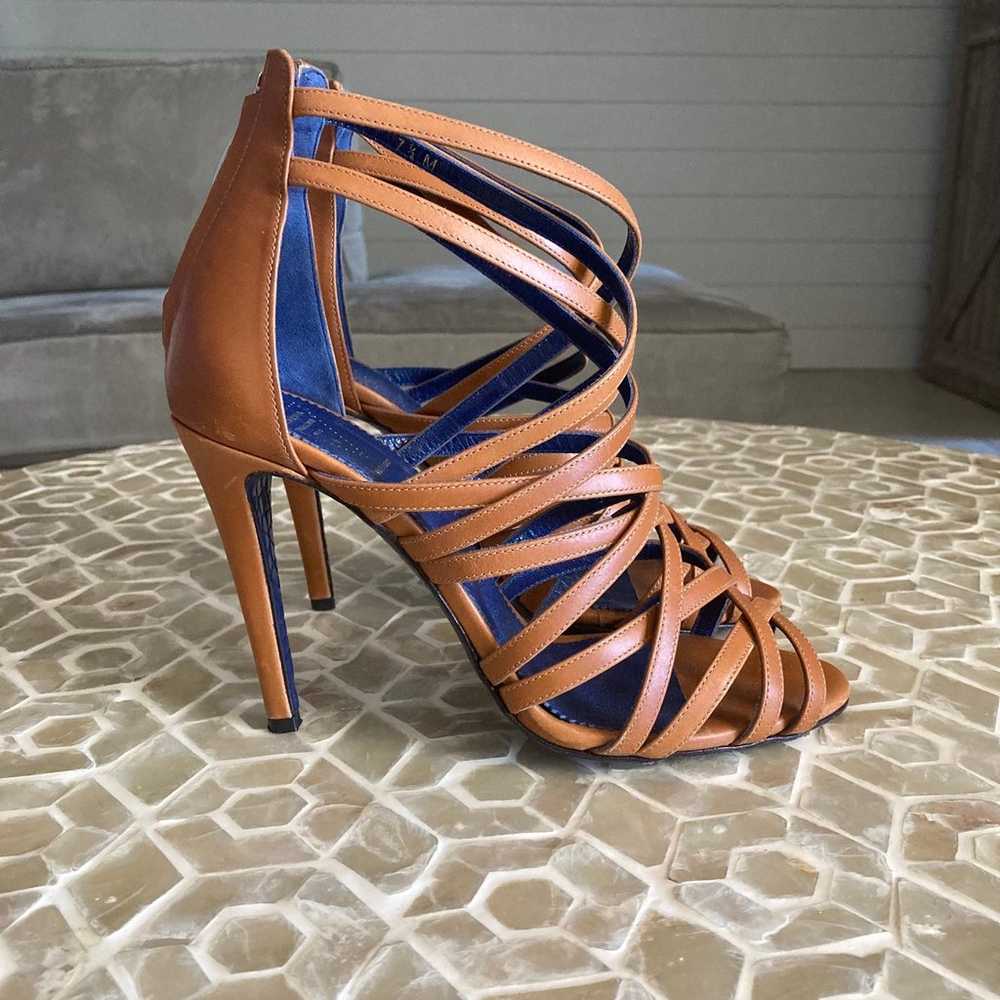 Valentina Rangoni Firenze strappy leather heels (… - image 4