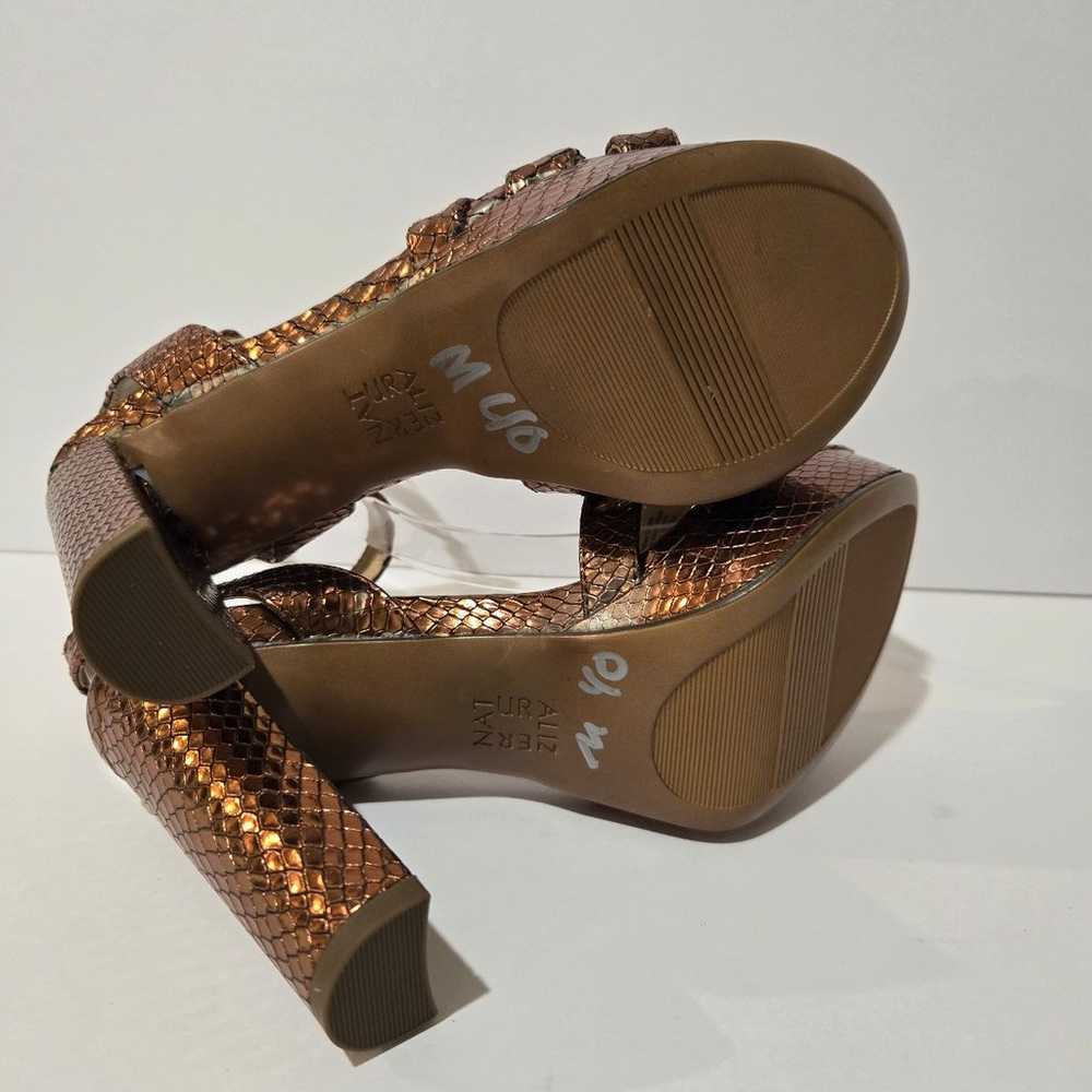 Naturalizer Mallory Bronze Sandal Heels 5 - image 10