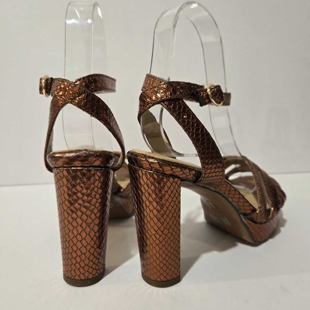 Naturalizer Mallory Bronze Sandal Heels 5 - image 5