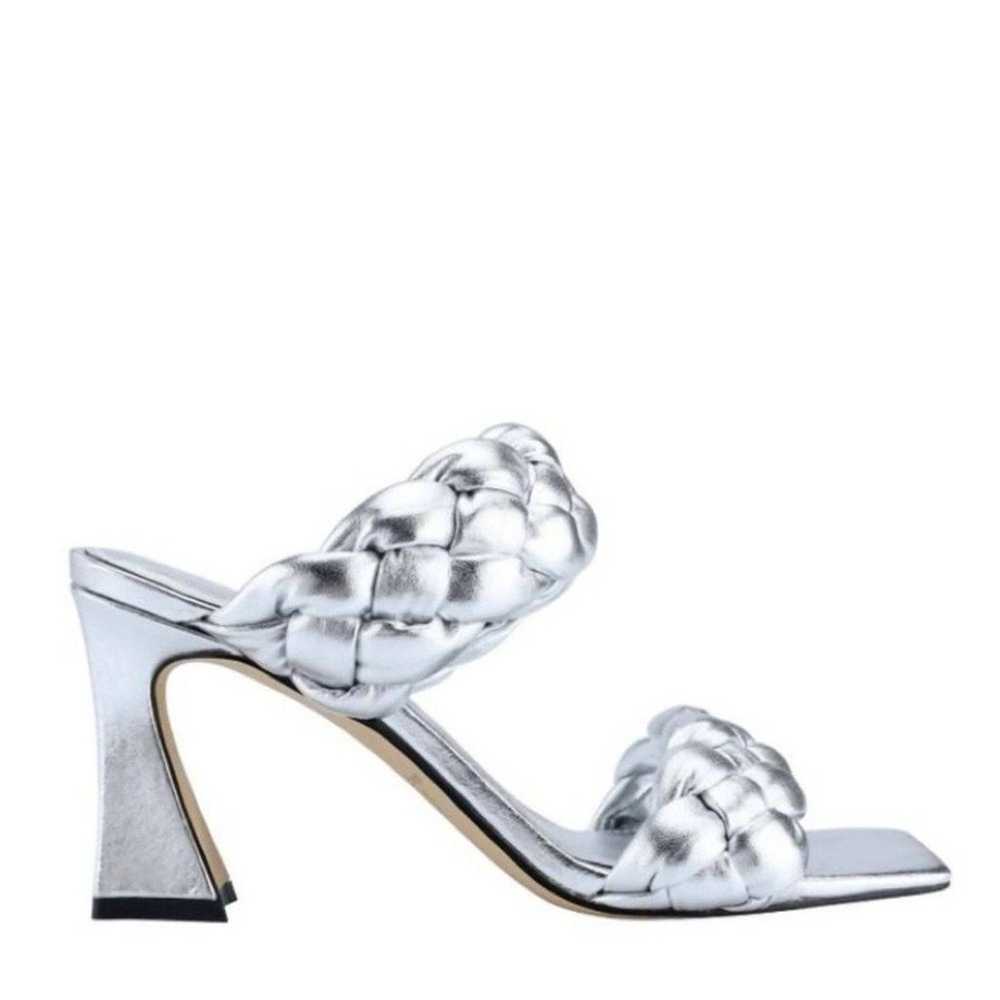 NEW! Marc Fisher Hammy Heeled Sandal in Silver - … - image 2