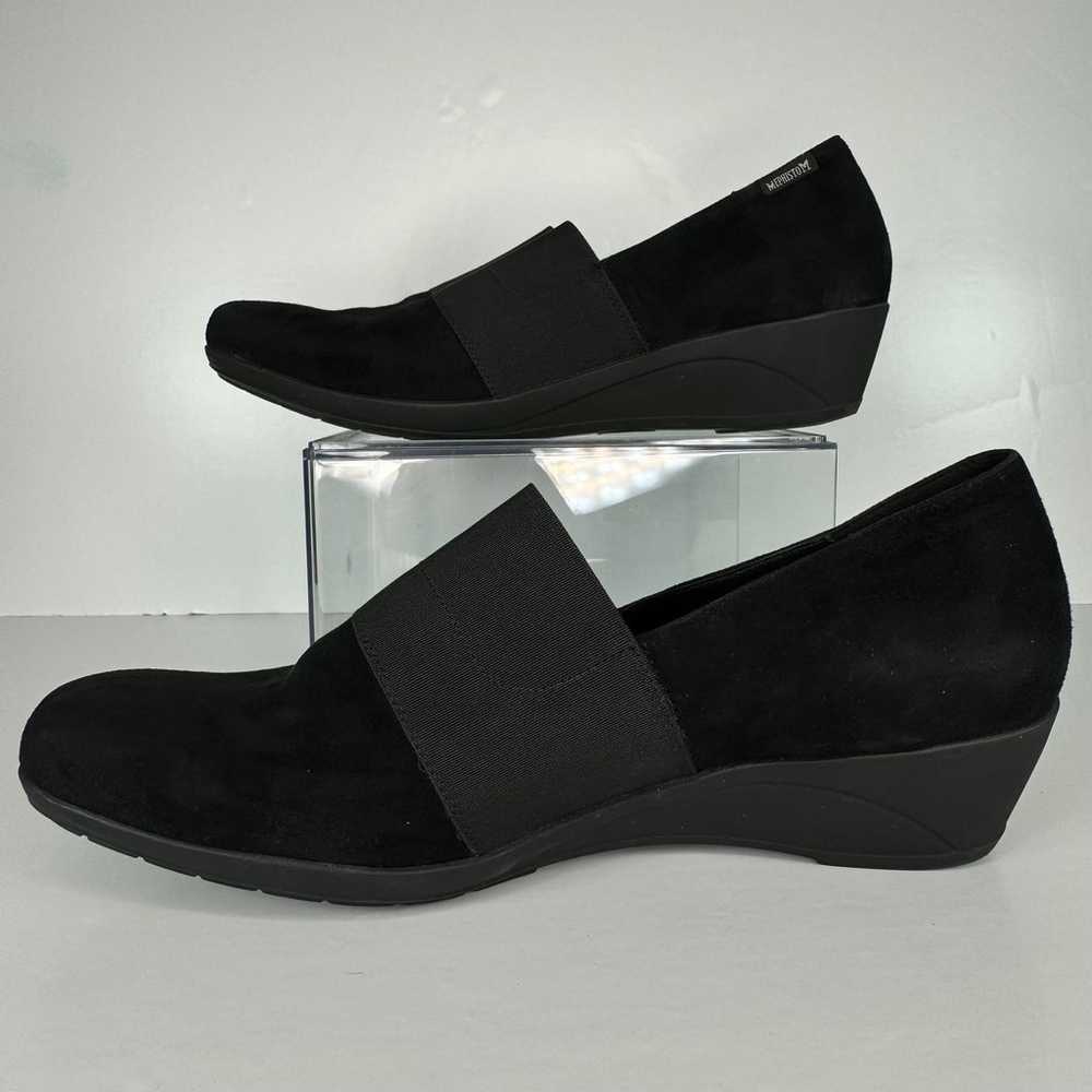 MEPHISTO Kalima Wedge Black Leather Velcalf Premi… - image 2