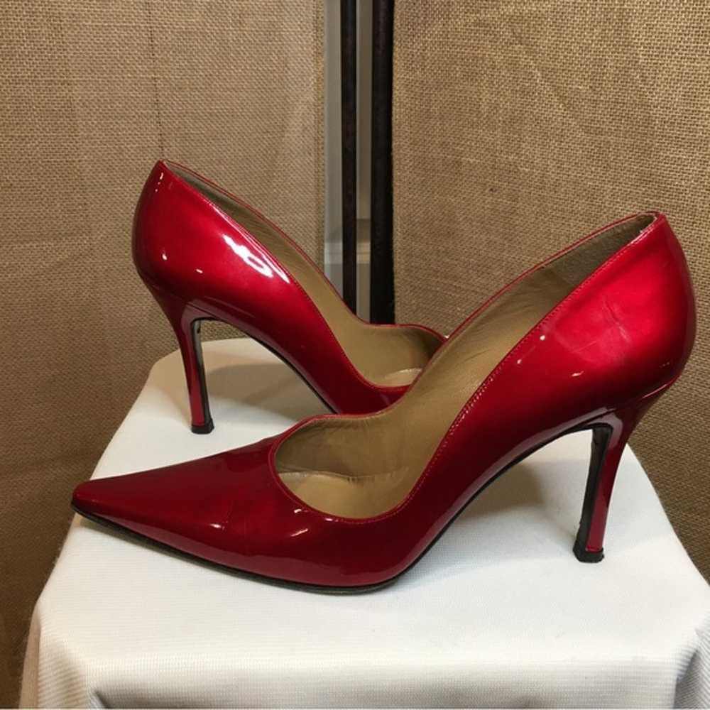 “STUART WEITZMAN” CANDY APPLE RED PATENT LEATHER … - image 10