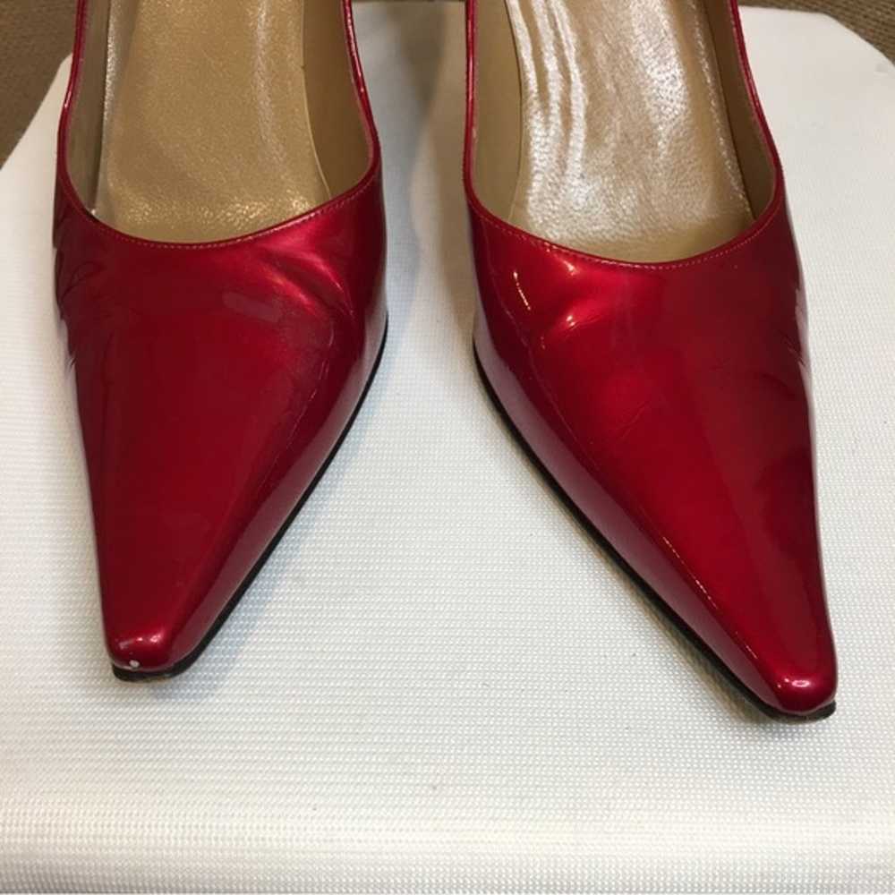 “STUART WEITZMAN” CANDY APPLE RED PATENT LEATHER … - image 2