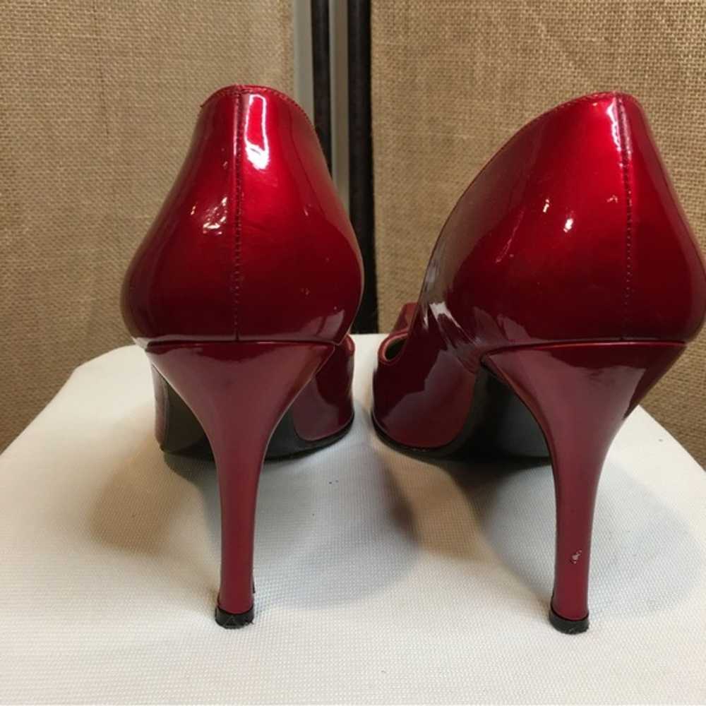 “STUART WEITZMAN” CANDY APPLE RED PATENT LEATHER … - image 4